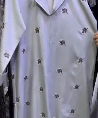 Full Embroidery Coat Abaya