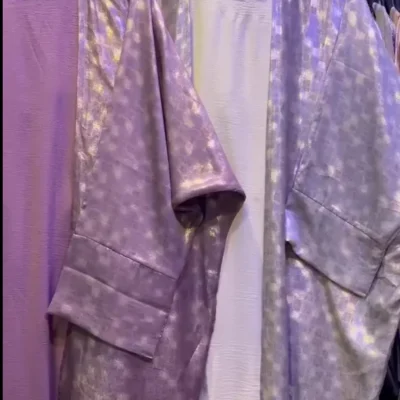 Glitter Printed Shrug Abaya