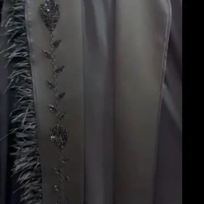 Handwork Coat Fur Abaya