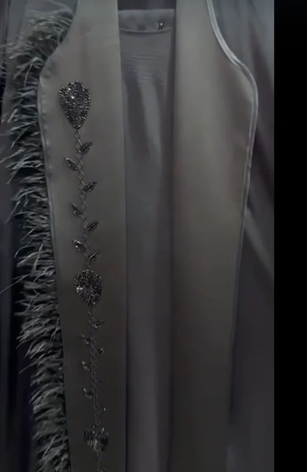Handwork Coat Fur Abaya