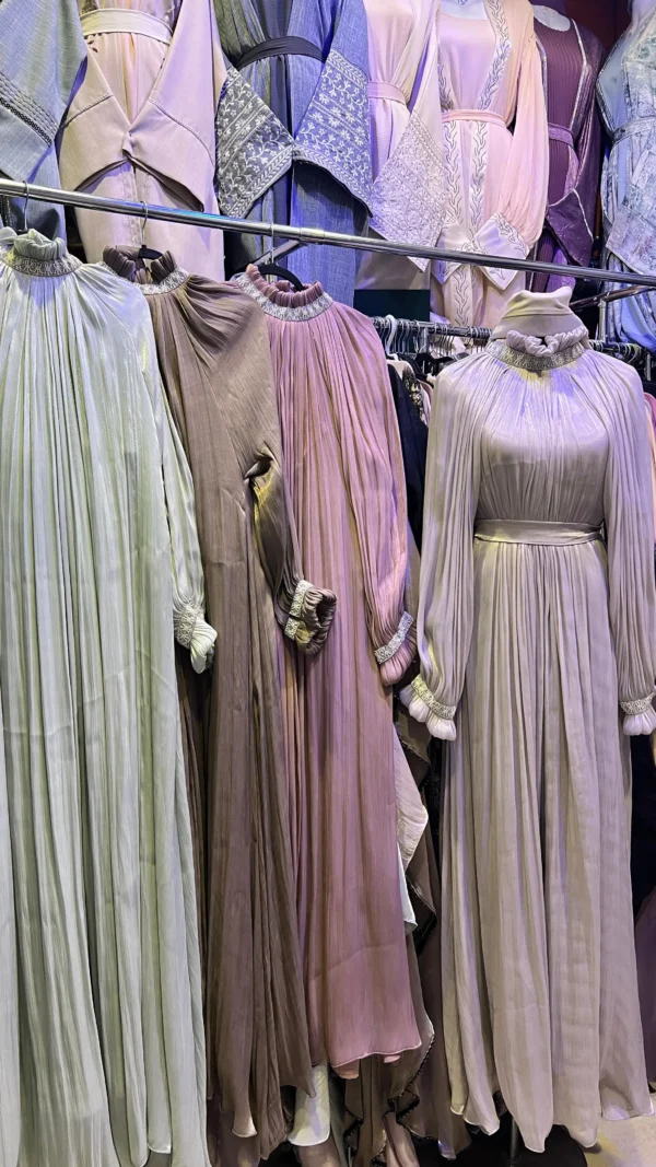 Heavy Folded Neck Abaya