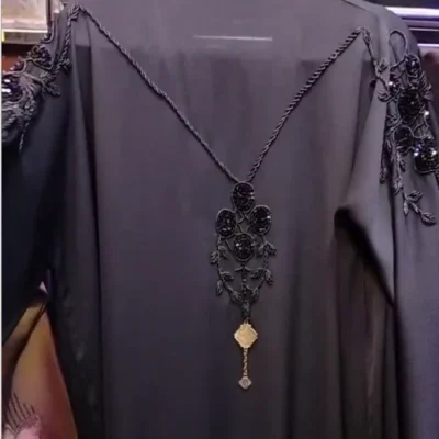 Heavy Handwork Backside Shoulder Abaya