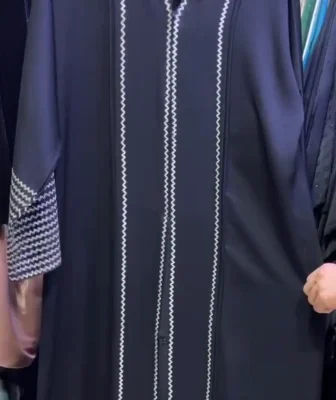 Heavy Sleeves Embroidery Abaya