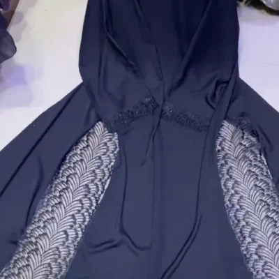 Laser Cut Embroidery Designer Abaya