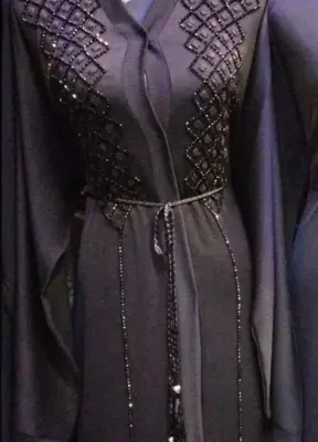 Heavy Upper Sided Handwork Abaya