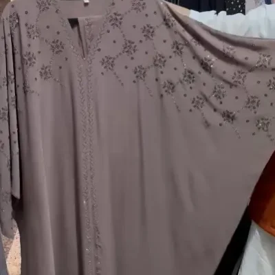Upper Diamond Flower Kaftan Abaya