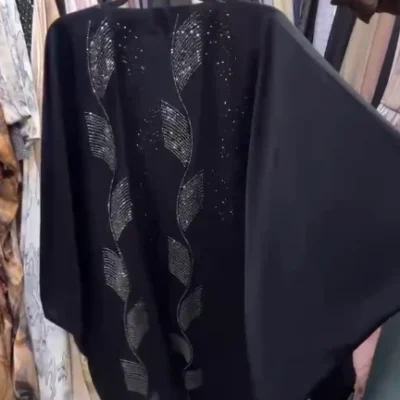 Back Shaded Diamond Kaftan Abaya