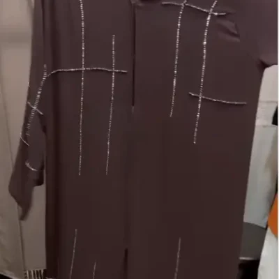 Beaded Designer Liner Abaya