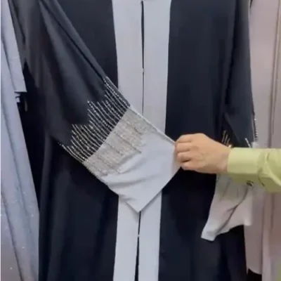 Beaded Work Double Shaded Abaya