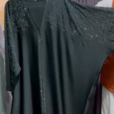 Bell Leaf Diamond Kaftan Abaya