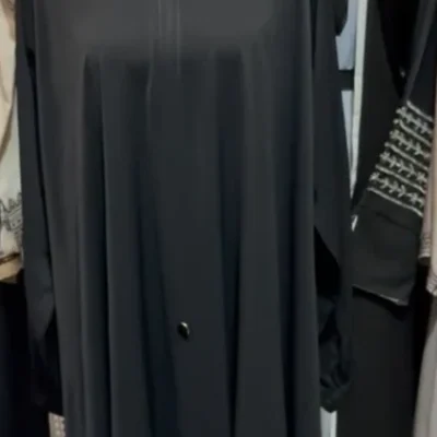 Button Black Abaya