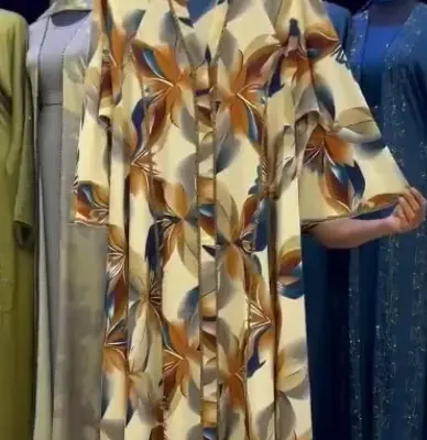 Colored Printed Abaya