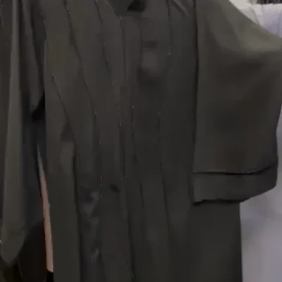 Curly Liner Work Abaya