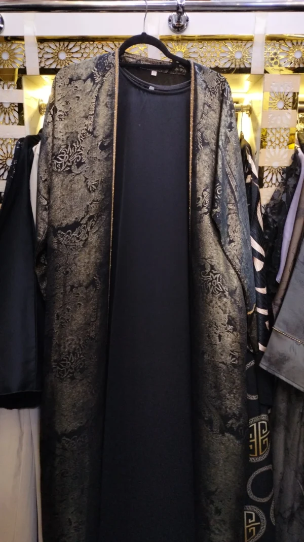 Golden Shrug Abaya - Image 2