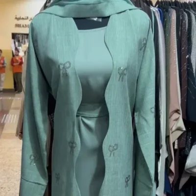 Diamond Bow Shrug Abaya