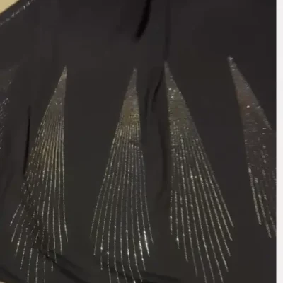 Diamond Liner Pattern Abaya
