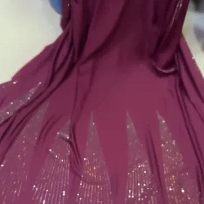 Diamond Liner Pattern Abaya