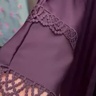 Double Lace Shrug Abaya