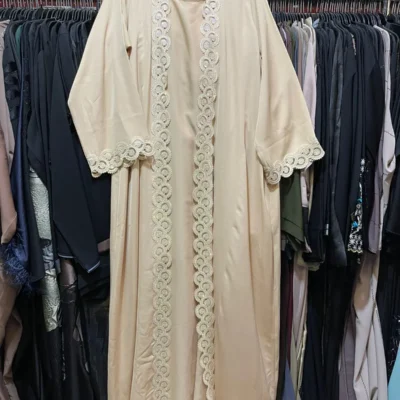 Double Ring Lace Shrug Abaya
