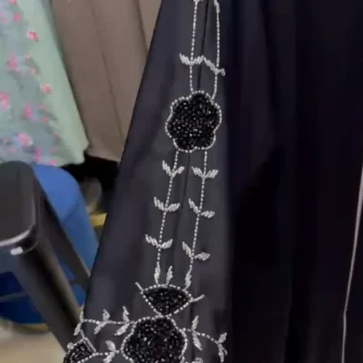 Flower Beaded Bridal Abaya