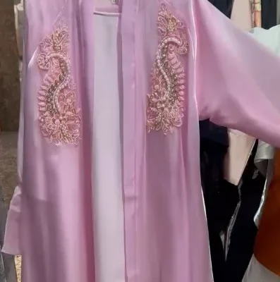 Heavy Handwork Organza Shrug Abaya