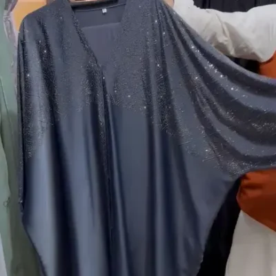 Heavy Upper Diamond Designer Kaftan Abaya