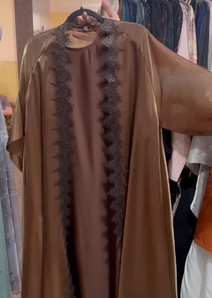 Lace Organza Shrug Abaya