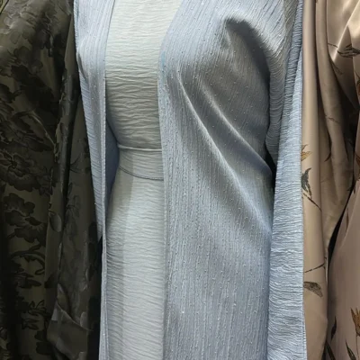 Light Diamond Shrug Abaya