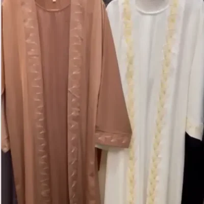 Light Embroidery Shrug Abaya