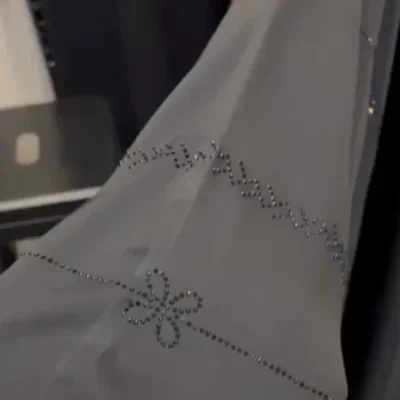 Mini Bow Diamond Kaftan Abaya