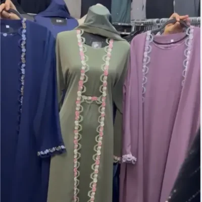 Mini Flower Lace Abaya