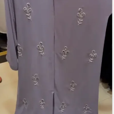 Mini Patchy Beaded Handwork Abaya