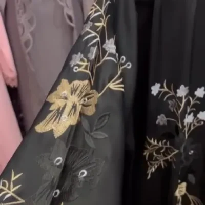 Multi Embroidery Shaded Abaya