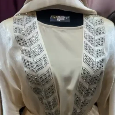 Organza Work Shrug Abaya