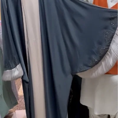 Organza Designer Sleeves Abaya