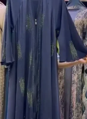Patchy Style Diamond Abaya