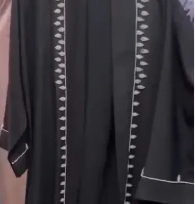 Pearl Beaded Shrug Abaya