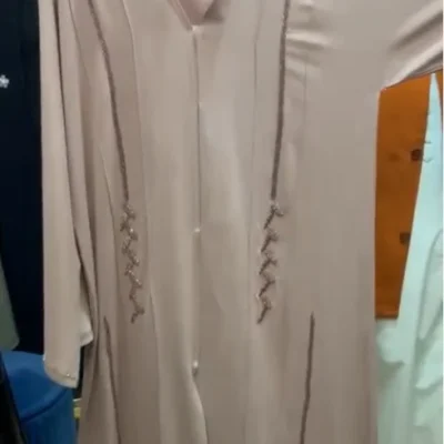 Pleated Beaded Designer Abaya