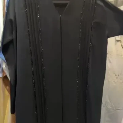 Pleated Beads Work Abaya