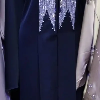 Ribbon Front Designer Abaya