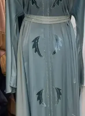 Full Flower Diamond Work Patch Abaya