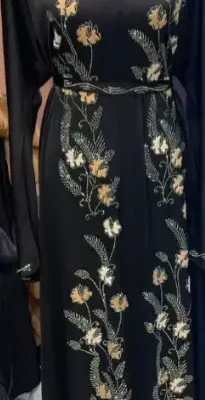 Full Flower Diamond Work Patch Abaya