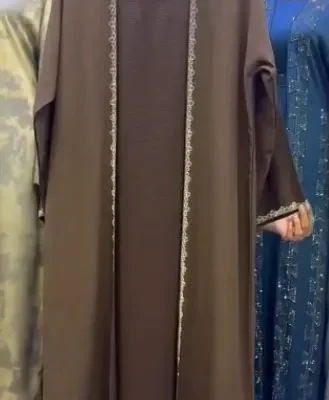 Simple Lace Shrug Abaya