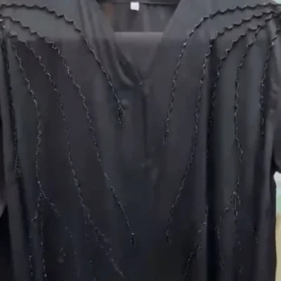 Stem Beaded Designer Abaya