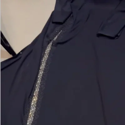 Transparent Lace Look Abaya