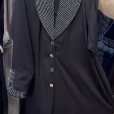 Unique Embroidery Coat Abaya