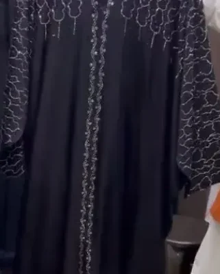 Upper Double Diamond Designer Abaya