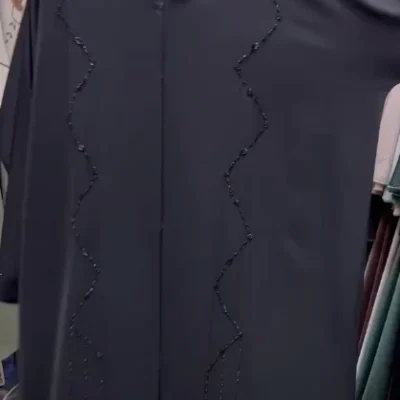Zig Zag Handwork Abaya