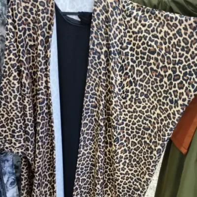 Anime Printed Kaftan Shrug Abaya