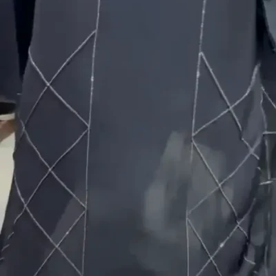Box Bottom Diamond Abaya